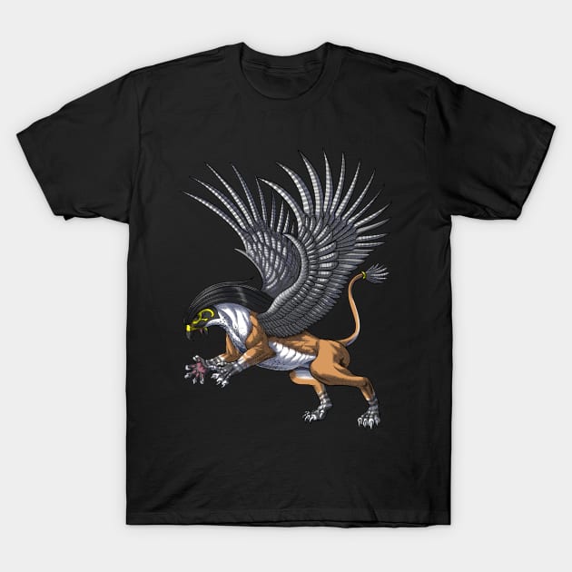 Egyptian Mythology Hieracosphinx T-Shirt by underheaven